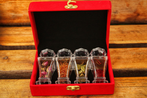 پک لوکس و اقتصادی زعفران و ریشه ، هل و گل محمدی